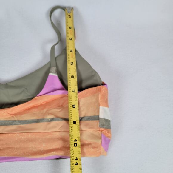 Prana Womens Willow Falls Reversible Swim Top Size Medium Multicolor Striped - Picture 8 of 9